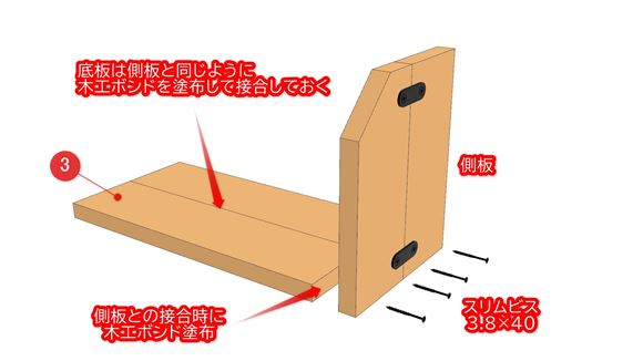 ブックスタンドの組立図05_01